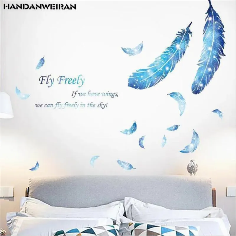 1PCS Feather Wall Sticker Ins For Bedroom Living Room Background Wall Home Decoration On The Wall 50 * 70CM
1PCS Feather Wall Sticker Ins For Bedroom Living Room Background Wall Home Decoration On The Wall 50 * 70CM