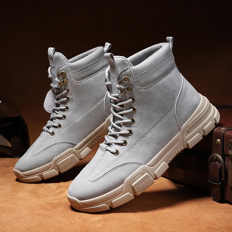 Men's Boots Martin Boots Leather Waterproof Lace Up Military Boots Tooling Motorcycle Boots Retro Men's Ankle Lightweight Shoes
Men's Boots Martin Boots Leather Waterproof Lace Up Military Boots Tooling Motorcycle Boots Retro Men's Ankle Lightweight Shoes