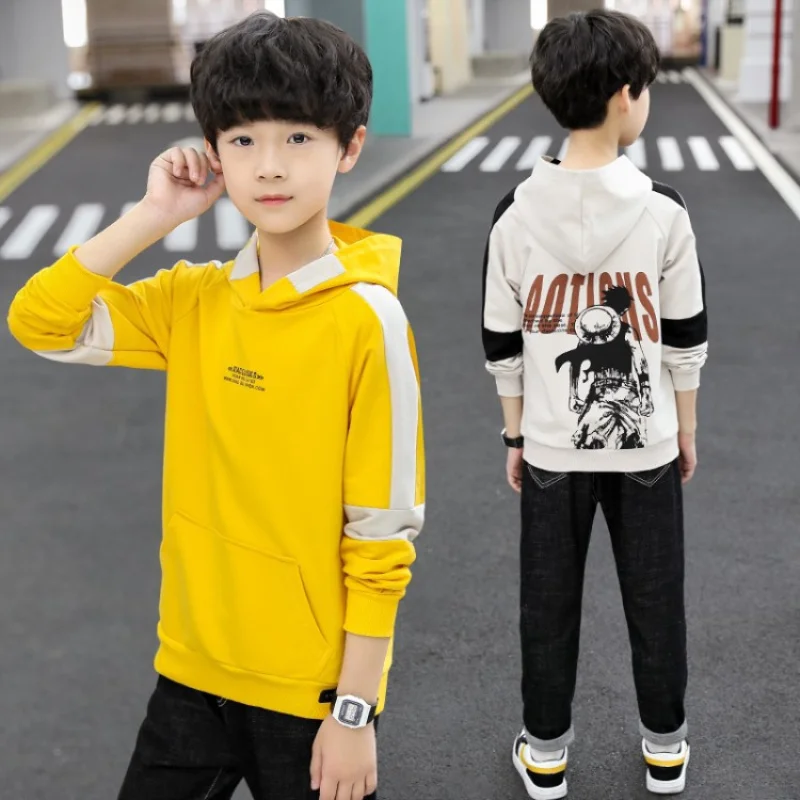 Hooded Spring Autumn Boys Sweatshirts Jacket Coat Kids Outwear Children Clothes Tops Teenager Sport Beach School High Quality
Hooded Spring Autumn Boys Sweatshirts Jacket Coat Kids Outwear Children Clothes Tops Teenager Sport Beach School High Quality