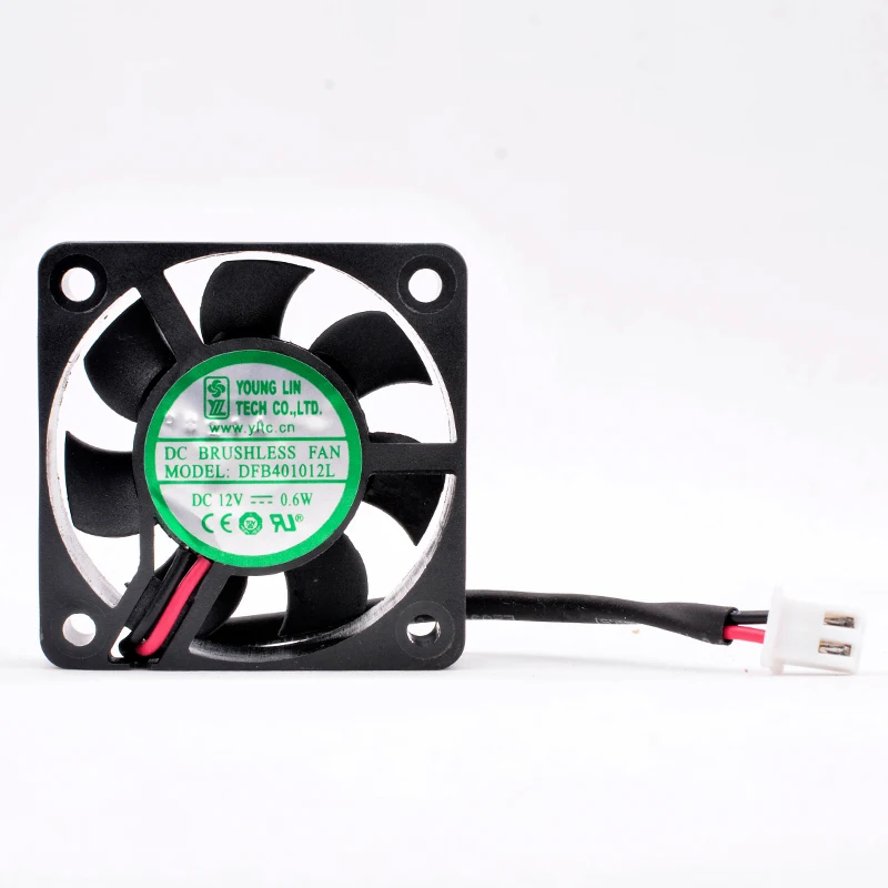 

DFB401012L 4cm 40mm fan 40x40x10mm DC12V 0.6W 2 wires 2pin double balls Quiet cooling fan for power charger monitor
