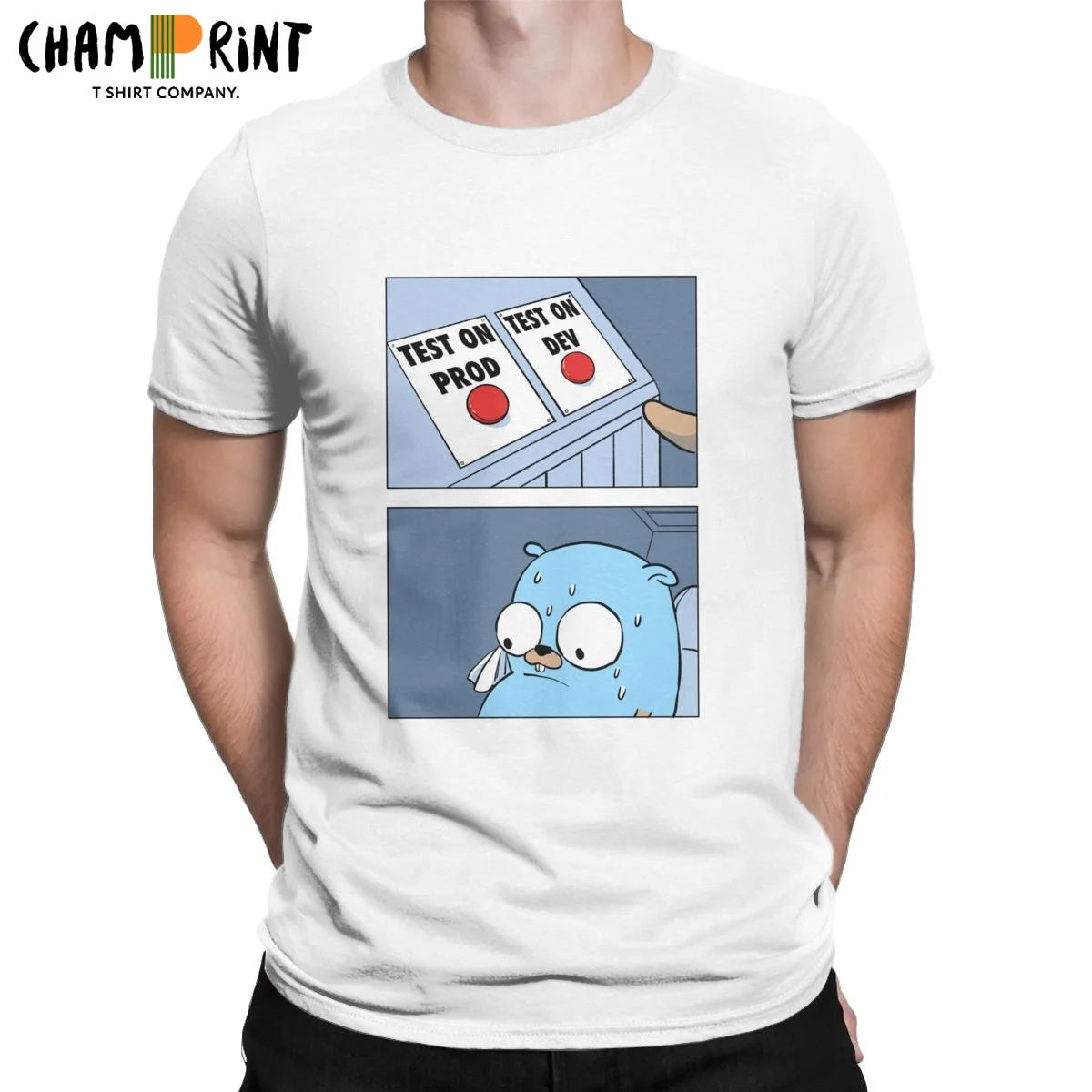 Vintage Golang Gopher Two Buttons T-Shirts for Men Crewneck Pure Cotton T Shirts Language Programming Short Sleeve Tees
Vintage Golang Gopher Two Buttons T-Shirts for Men Crewneck Pure Cotton T Shirts Language Programming Short Sleeve Tees
