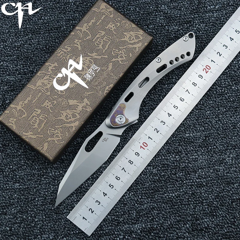 CH MARSHAL Survival Hunting Knives S35VN Blade Flipper TC4 Titanium Handle Folding Pocket Knife for Camping and EDC
CH MARSHAL Survival Hunting Knives S35VN Blade Flipper TC4 Titanium Handle Folding Pocket Knife for Camping and EDC