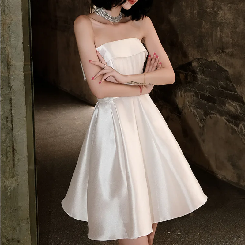 XUXI French, Small, Women, Evening Dress, Skirt, Female, Spring Autumn 2021, New, Temperament, Simple, Dress, White, Short E239
XUXI French, Small, Women, Evening Dress, Skirt, Female, Spring Autumn 2021, New, Temperament, Simple, Dress, White, Short E239