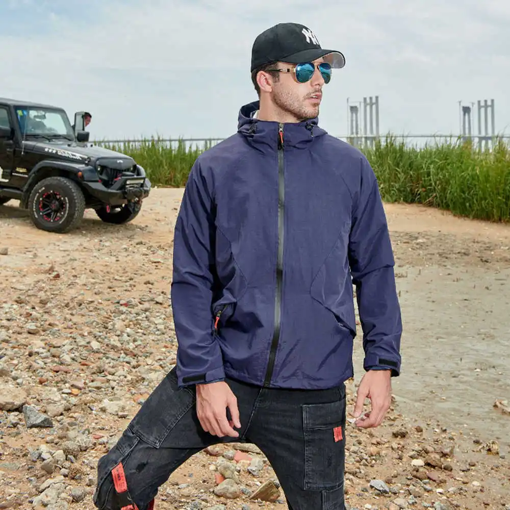 Men Jacket Outdoor Sports Zipper Hooded Waterproof Coat Relaxed Leisure Jacket Thin Windbreaker Sports Men's Single Pizex Coat
Men Jacket Outdoor Sports Zipper Hooded Waterproof Coat Relaxed Leisure Jacket Thin Windbreaker Sports Men's Single Pizex Coat