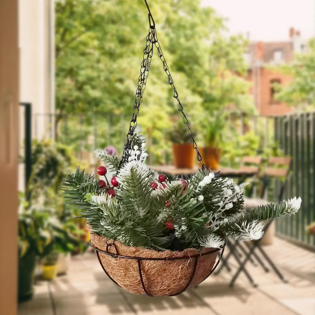 Christmas Hangings Basket Artificial Garden Hangings Basket Basket Berry Clusters Frosted Pine Cones Christmas Porch Decoration
Christmas Hangings Basket Artificial Garden Hangings Basket Basket Berry Clusters Frosted Pine Cones Christmas Porch Decoration
