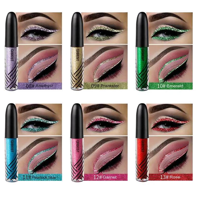13 Color Liquid Eyeliner Pearlescent Glitter Metallic Sequins Eye Makeup Long-lasting Waterproof Non-smudge Eyeliner Cosmetics
13 Color Liquid Eyeliner Pearlescent Glitter Metallic Sequins Eye Makeup Long-lasting Waterproof Non-smudge Eyeliner Cosmetics