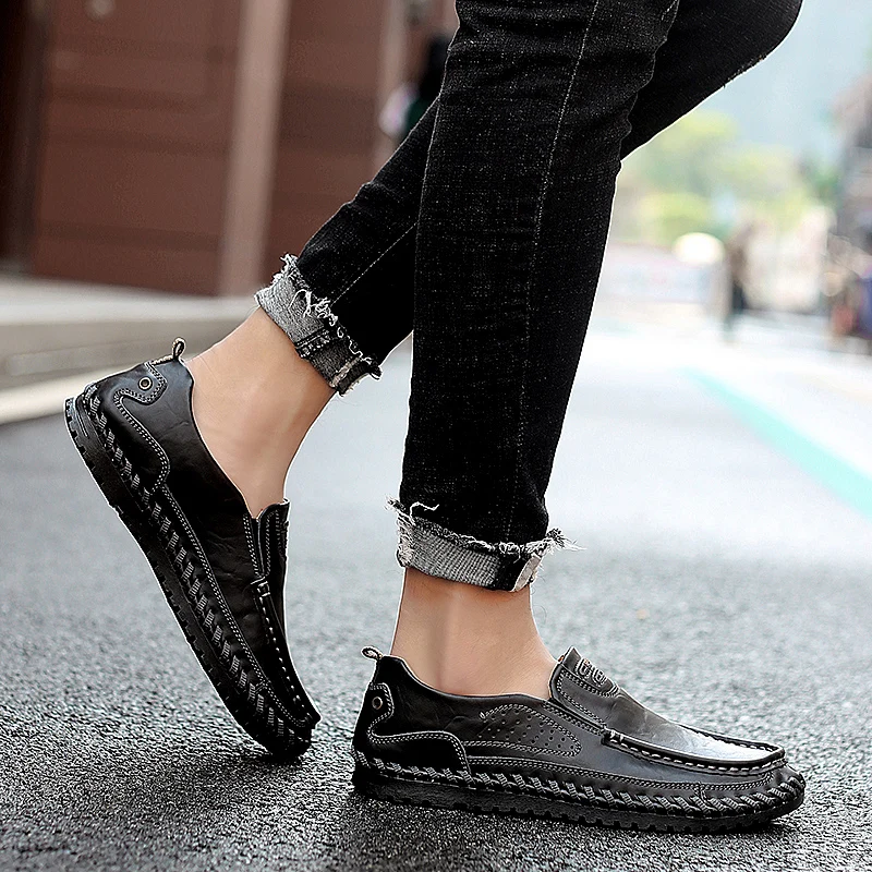 men loafers Shoes slip on fashion Casual Men Loafers leather shoes Embroidery Moccasins handmade sewing shoes big size 48
men loafers Shoes slip on fashion Casual Men Loafers leather shoes Embroidery Moccasins handmade sewing shoes big size 48