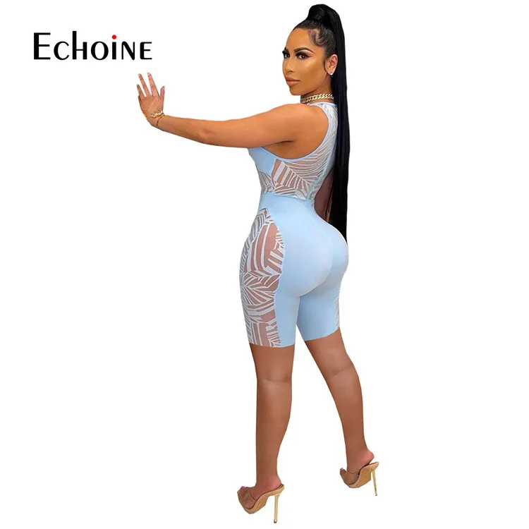 Echoine Summer Women Playsuit Patchwork Sleeveless O-neck Cut Out Strechy Bodycon Playsuits Sexy Rompers One Piece Club Overalls
Echoine Summer Women Playsuit Patchwork Sleeveless O-neck Cut Out Strechy Bodycon Playsuits Sexy Rompers One Piece Club Overalls