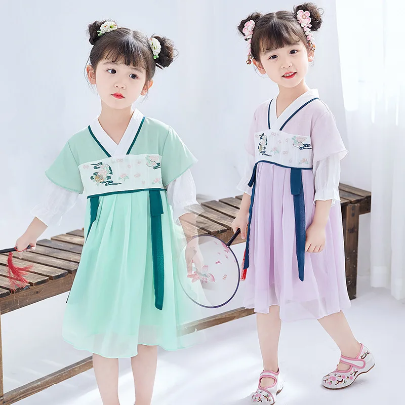 summer retro embroidered improved Hanfu female Han element dress Han element dress parent child dress children's Hanfu
summer retro embroidered improved Hanfu female Han element dress Han element dress parent child dress children's Hanfu