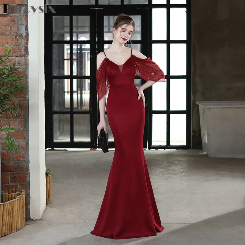 С рукавом «Бишоп» с открытыми плечами, v-образная горловина, вечернее платье Русалочки, платье с низким вырезом на спине платья Taffetal элегант...
С рукавом «Бишоп» с открытыми плечами, v-образная горловина, вечернее платье Русалочки, платье с низким вырезом на спине платья Taffetal элегант...