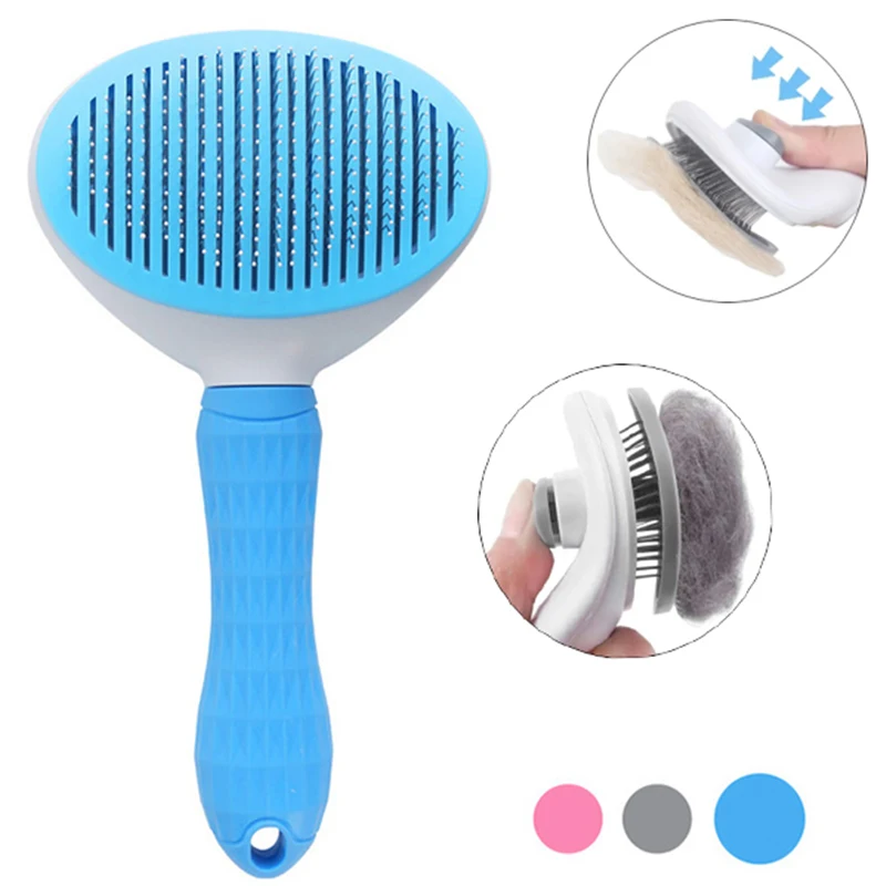 Cat Comb Pet Hair Remover Brush For Cats Dogs Self Cleaning Slicker Cat Brush Massages Cozy Pet Needle Comb Grooming Tools
Cat Comb Pet Hair Remover Brush For Cats Dogs Self Cleaning Slicker Cat Brush Massages Cozy Pet Needle Comb Grooming Tools
