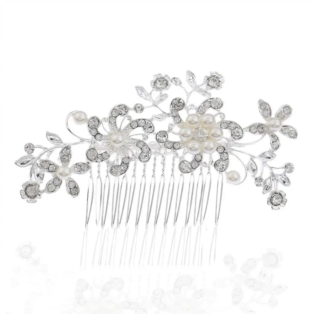 HONGFUYU Women's Alloy Hair Combs Headwear with Rhinestone Pearls Floral 1pc Wedding Special Occasion Trendy Headpiece FS035
HONGFUYU Women's Alloy Hair Combs Headwear with Rhinestone Pearls Floral 1pc Wedding Special Occasion Trendy Headpiece FS035