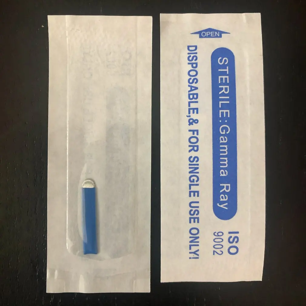 50 Pieces Of Blue 14~18 Needle Tattoo Needle Permanent Makeup Eyebrow Embroidery Blade For 3D Micro Motion Manual Tattoo Pen 
50 Pieces Of Blue 14~18 Needle Tattoo Needle Permanent Makeup Eyebrow Embroidery Blade For 3D Micro Motion Manual Tattoo Pen