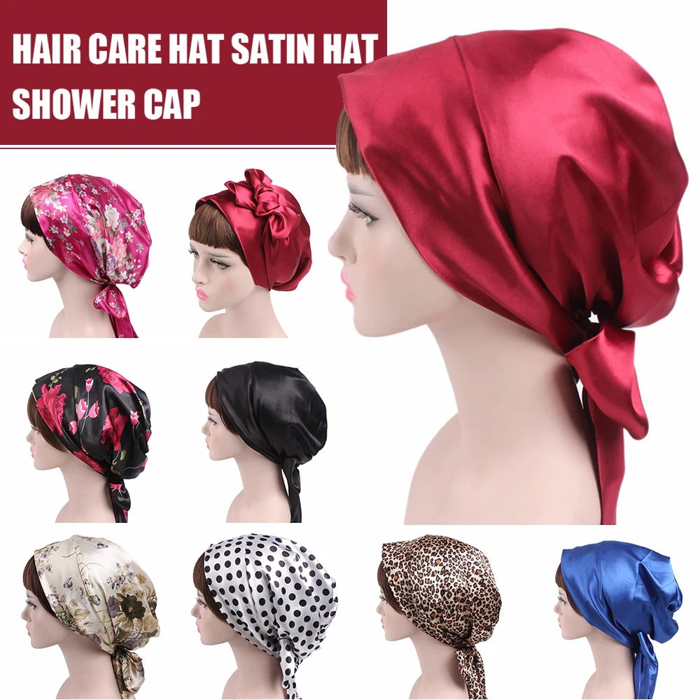 1pc Soft Silk Women Night Sleep Shower Cap Adjustable Ladies Long Hair Care Bonnet Headwrap Hat Soft Satin Hat Accessories 58cm
1pc Soft Silk Women Night Sleep Shower Cap Adjustable Ladies Long Hair Care Bonnet Headwrap Hat Soft Satin Hat Accessories 58cm