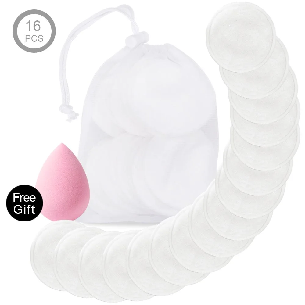 Makeup Remover Pads Reusable Cotton Pads Make Up Face Remover Three layer Bamboo Fiber Skin Care Cleaning oil With Laundry Bag
Makeup Remover Pads Reusable Cotton Pads Make Up Face Remover Three layer Bamboo Fiber Skin Care Cleaning oil With Laundry Bag