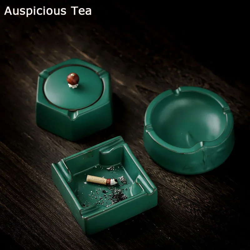 Japanese Style Turquoise Coarse Ceramic Ashtray Ceramic Household Living Room Multifunctional Ashtray Tea Ceremony Accessories
Japanese Style Turquoise Coarse Ceramic Ashtray Ceramic Household Living Room Multifunctional Ashtray Tea Ceremony Accessories