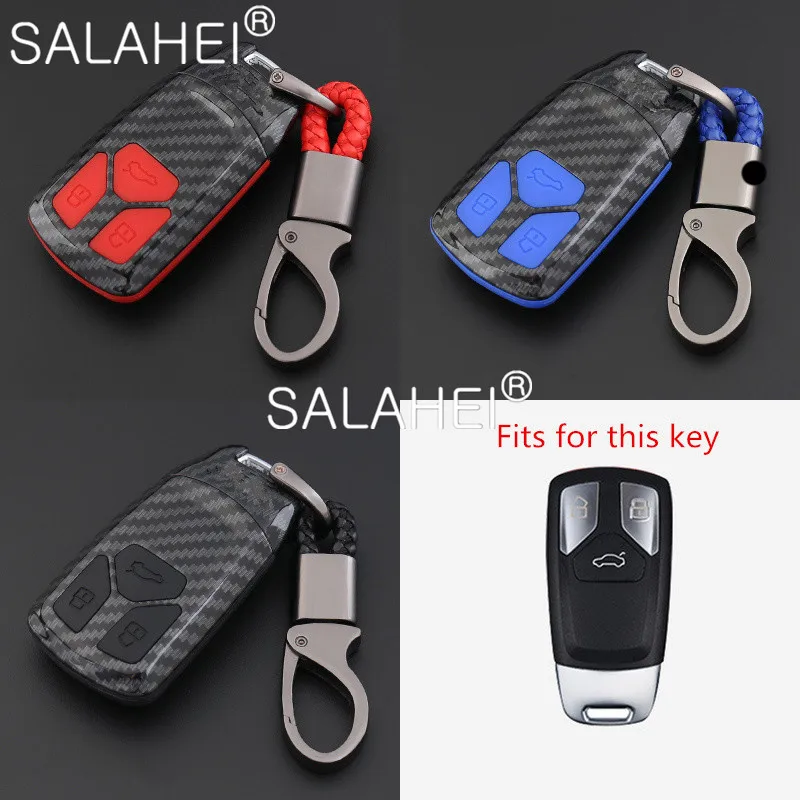 Carbon fiber ABS Silicone Car Key Cover Case Shell For Audi A6 A5 Q7 S4 S5 A4 B9 Q7 A4L 4m TT TTS RS 8S 2016 2017 2018 Accessory
Carbon fiber ABS Silicone Car Key Cover Case Shell For Audi A6 A5 Q7 S4 S5 A4 B9 Q7 A4L 4m TT TTS RS 8S 2016 2017 2018 Accessory