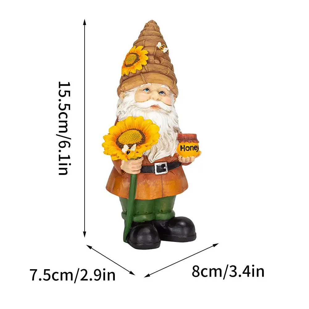 Bee Day Gnome Statue Resin Faceless Doll Elf Dwarf Sculpture With Sunflower Gnome Ornament Decoration For Garden Home Desktop
Bee Day Gnome Statue Resin Faceless Doll Elf Dwarf Sculpture With Sunflower Gnome Ornament Decoration For Garden Home Desktop