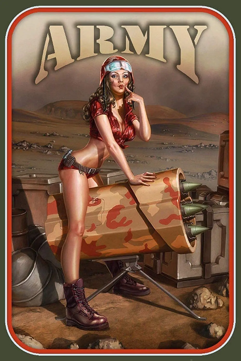 

Xuship PiN Up GiRl Posters Garage Signs for Men Sexy Bar Signs for Home Decor