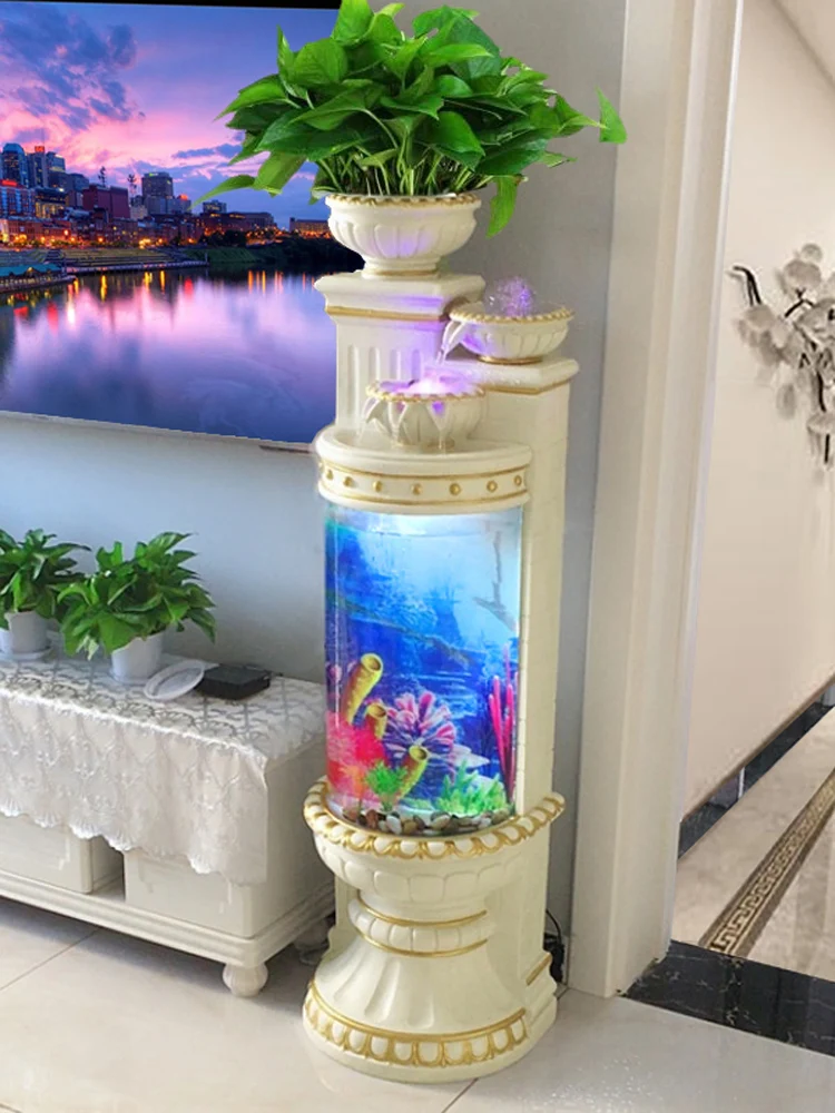 GY European Fish Tank Living Room Small Vertical Semi-Cylindrical Floor Home Decorative Landscaping Creative Fish Globe Aquarium
GY European Fish Tank Living Room Small Vertical Semi-Cylindrical Floor Home Decorative Landscaping Creative Fish Globe Aquarium