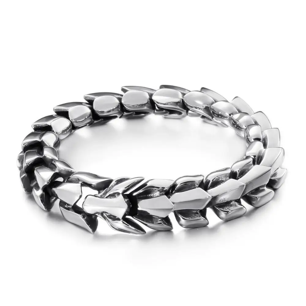 15mm Vintage Viking Link Chain Animal Bracelet Men 316L Stainless Steel Dancing Jewelry Best Boyfriend Gift
15mm Vintage Viking Link Chain Animal Bracelet Men 316L Stainless Steel Dancing Jewelry Best Boyfriend Gift