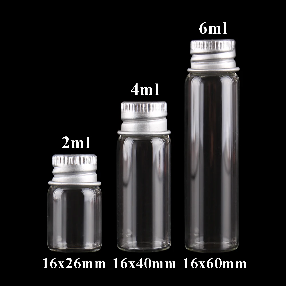 10pcs Diameter 16mm Transparent Glass Bottles with Aluminium Caps Glass Wishing Bottles 2ml 4ml 6ml Mini Glass Jars
10pcs Diameter 16mm Transparent Glass Bottles with Aluminium Caps Glass Wishing Bottles 2ml 4ml 6ml Mini Glass Jars