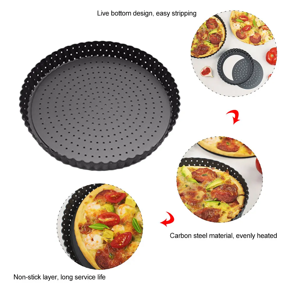 Pizza Pie Muffin Cupcake Pans Non-Stick Tart Quiche Flan Pan Molds Pie Pizza Cake Mold Removable Loose Bottom Round Bakeware
Pizza Pie Muffin Cupcake Pans Non-Stick Tart Quiche Flan Pan Molds Pie Pizza Cake Mold Removable Loose Bottom Round Bakeware