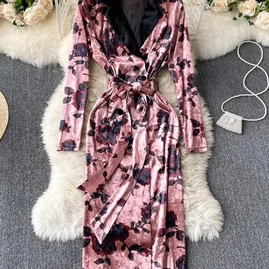 2021 Spring New Fashion Forest Leopard Print Floral Bodycon Dress Vintage Office Work Velvet Dress Casual Chic Women Dress
2021 Spring New Fashion Forest Leopard Print Floral Bodycon Dress Vintage Office Work Velvet Dress Casual Chic Women Dress