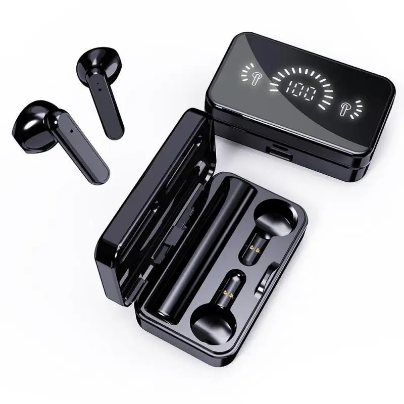 TWS-стереонаушники с поддержкой Bluetooth, зарядным футляром и зарядным футляром на 2200 мА · ч
TWS-стереонаушники с поддержкой Bluetooth, зарядным футляром и зарядным футляром на 2200 мА · ч