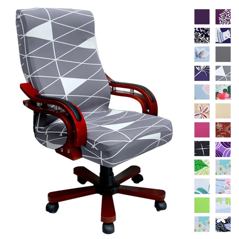 Compurter Game Chair Cover Anti-dirty Rotating Stretch Office Printed Desk Seat Chair Covers Elastic Removable Slipcovers L Size 
Compurter Game Chair Cover Anti-dirty Rotating Stretch Office Printed Desk Seat Chair Covers Elastic Removable Slipcovers L Size