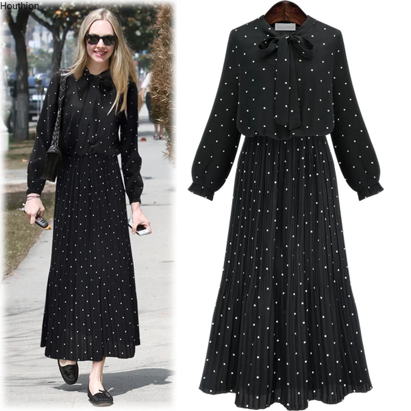 Houthion Women's Dress Casual Fashion New High Waist Bow Plus Size V-neck Fast Delivery Polka Dot Long Sleeve Dresses
Houthion Women's Dress Casual Fashion New High Waist Bow Plus Size V-neck Fast Delivery Polka Dot Long Sleeve Dresses