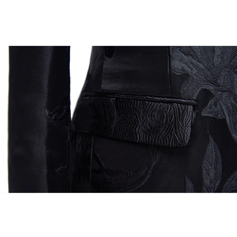 Shenrun Men Fashion Black Blazer Jacquard Floral Pattern Slim Fit Suit Jacket Groom Party Prom Stage Costume Singer Host Blazers
Shenrun Men Fashion Black Blazer Jacquard Floral Pattern Slim Fit Suit Jacket Groom Party Prom Stage Costume Singer Host Blazers