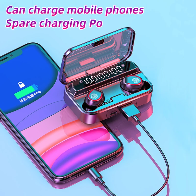 TWS Bluetooth 5.1 Wireless Headphones 3500mAh Charging Case HiFi Stereo IPX7 Waterproof Earbud Sports Earphones With Microphone
TWS Bluetooth 5.1 Wireless Headphones 3500mAh Charging Case HiFi Stereo IPX7 Waterproof Earbud Sports Earphones With Microphone