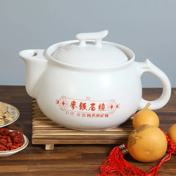 Ceramic traditional Chinese medicine stew herbal pot open fire casserole heat-resistant stone decocting soup pot teapot cooking
Ceramic traditional Chinese medicine stew herbal pot open fire casserole heat-resistant stone decocting soup pot teapot cooking