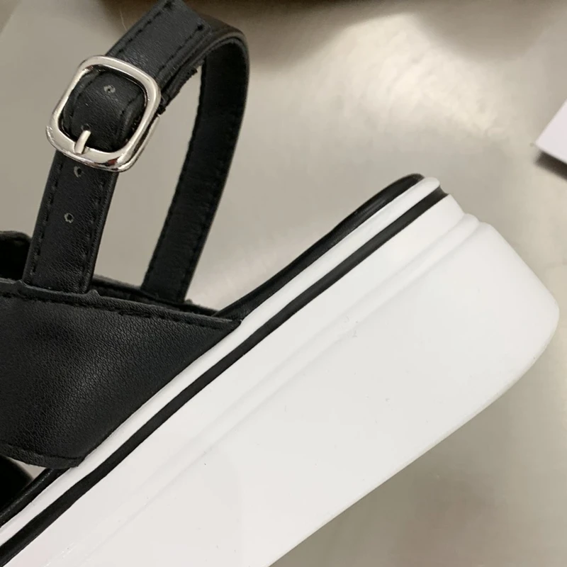 Schoolgirl Sandals New heavy soled women's sandals in summer 2021 Pearl Breathable mesh Straight buckle Open toe shoes
Schoolgirl Sandals New heavy soled women's sandals in summer 2021 Pearl Breathable mesh Straight buckle Open toe shoes