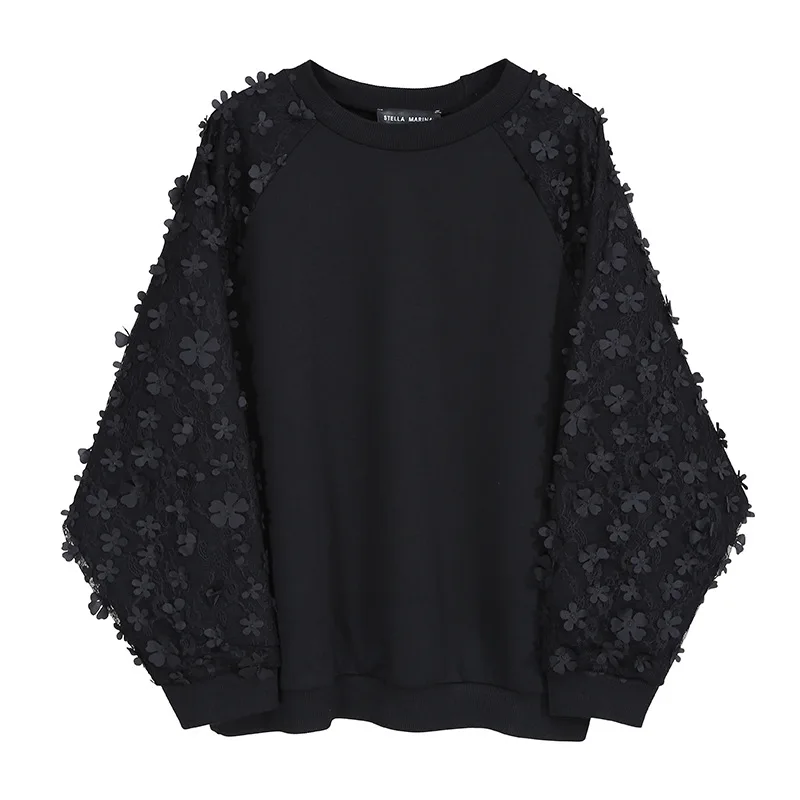 SuperAen Spring Autumn New Mesh Lace Full Casual Loose O Neck Top Sweatshirt Women
SuperAen Spring Autumn New Mesh Lace Full Casual Loose O Neck Top Sweatshirt Women