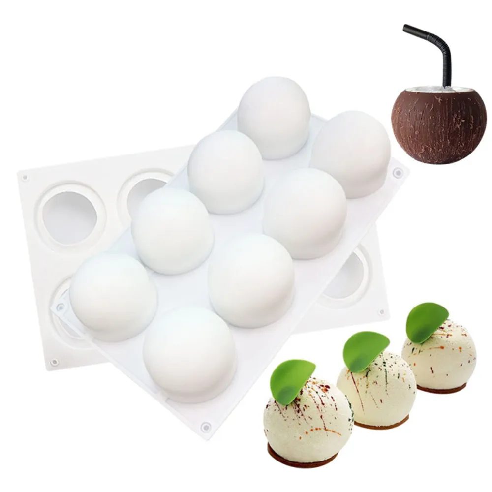 8 Holes Sphere Silicone Mold 3d Spherical Mousse Cake Mold Dessert Decoration Mold Cake Decoration Tools Cake Tools
8 Holes Sphere Silicone Mold 3d Spherical Mousse Cake Mold Dessert Decoration Mold Cake Decoration Tools Cake Tools