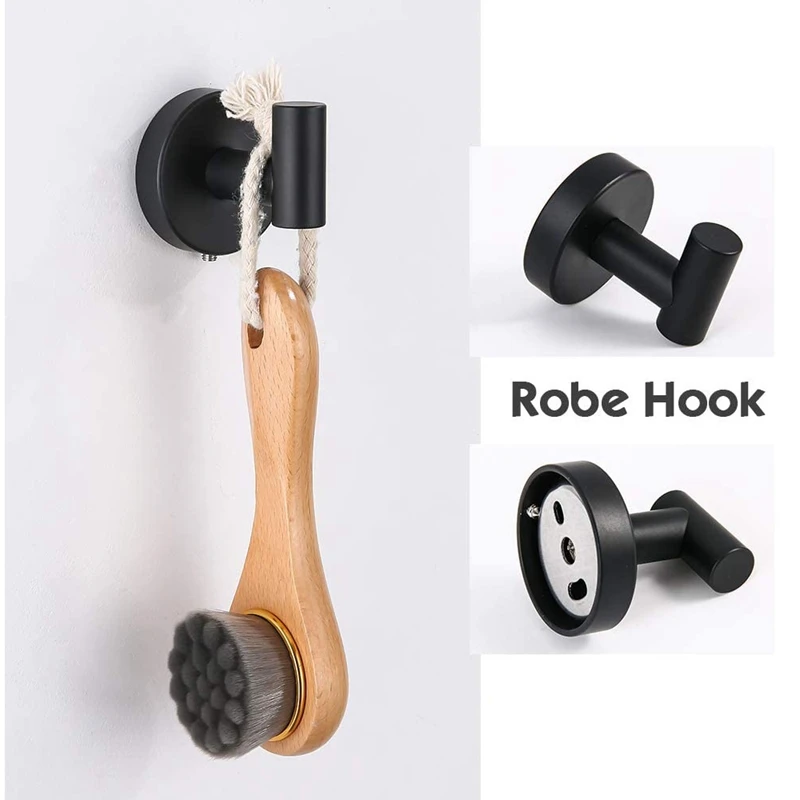 Stainless Steel Towel Racks, Bathroom Accessories, Towel Hooks, Towel Rails, Toilet Paper Holders, Black
Stainless Steel Towel Racks, Bathroom Accessories, Towel Hooks, Towel Rails, Toilet Paper Holders, Black