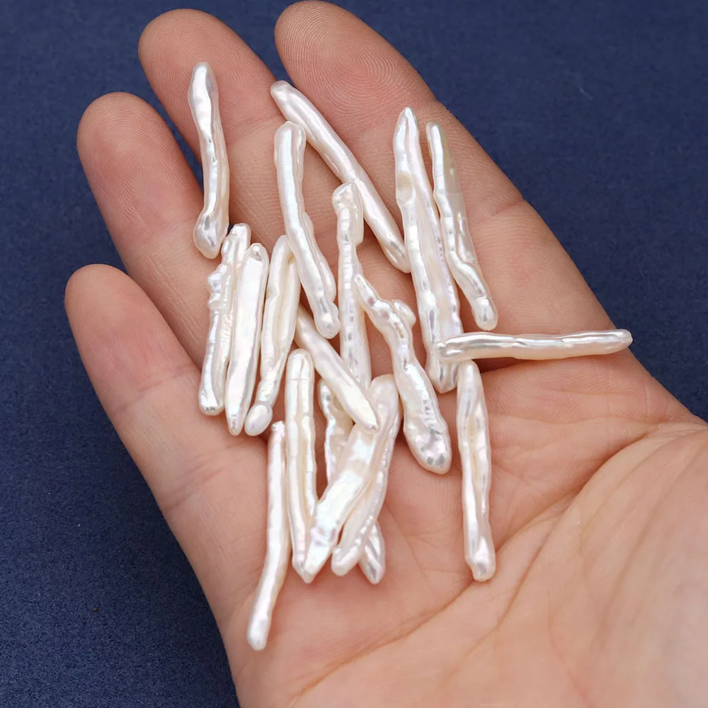 Natural Freshwater Pearl Beads 4x35-4x40mm No Hole Irregular Needle Shape Pearl Loose Beads for DIY Necklace Jewelry Accessories
Natural Freshwater Pearl Beads 4x35-4x40mm No Hole Irregular Needle Shape Pearl Loose Beads for DIY Necklace Jewelry Accessories