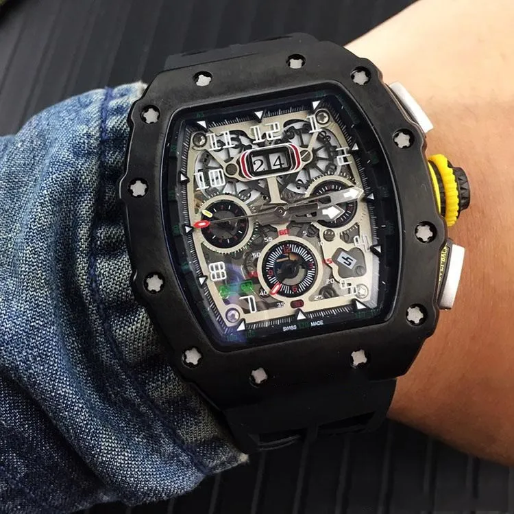 New Luxury RM 11-03RG Big Data Flyback Chrono Skeleton Watches Rubber Strap Japan Miyota Automatic Mechanical RM11-03 Mens Watch
New Luxury RM 11-03RG Big Data Flyback Chrono Skeleton Watches Rubber Strap Japan Miyota Automatic Mechanical RM11-03 Mens Watch