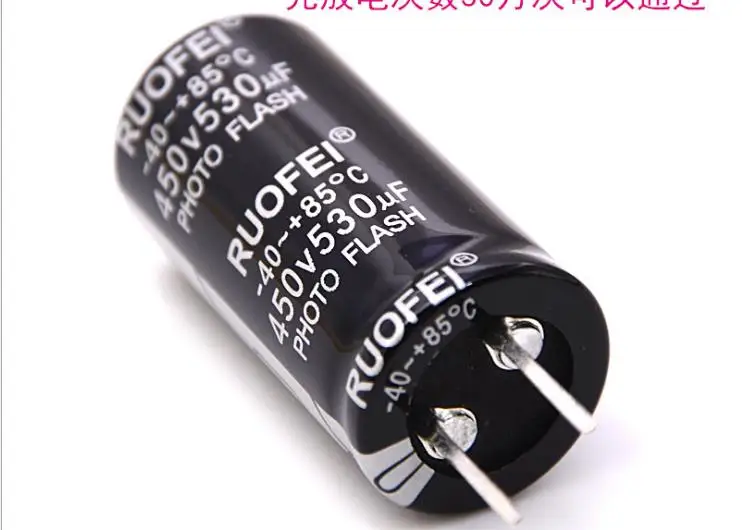 Hair Removal Device Photo Flash Capacitor 450V 530UF 25*50MM