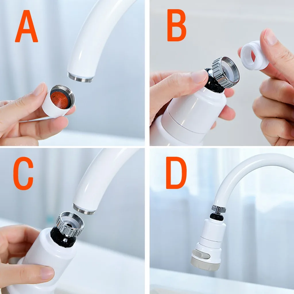 360 Rotatable Faucet Sprayer Head Anti Splash Tap Booster Shower Water Saving 3 Modes Adjustable Saving Faucet
360 Rotatable Faucet Sprayer Head Anti Splash Tap Booster Shower Water Saving 3 Modes Adjustable Saving Faucet
