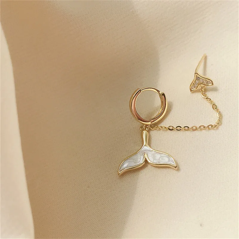 1 Pcs 925 Sterling Silver Tassel Crystal Shell Mermaid Stud Earrings For Women Girls Party Jewelry Female Pendientes eh245
1 Pcs 925 Sterling Silver Tassel Crystal Shell Mermaid Stud Earrings For Women Girls Party Jewelry Female Pendientes eh245