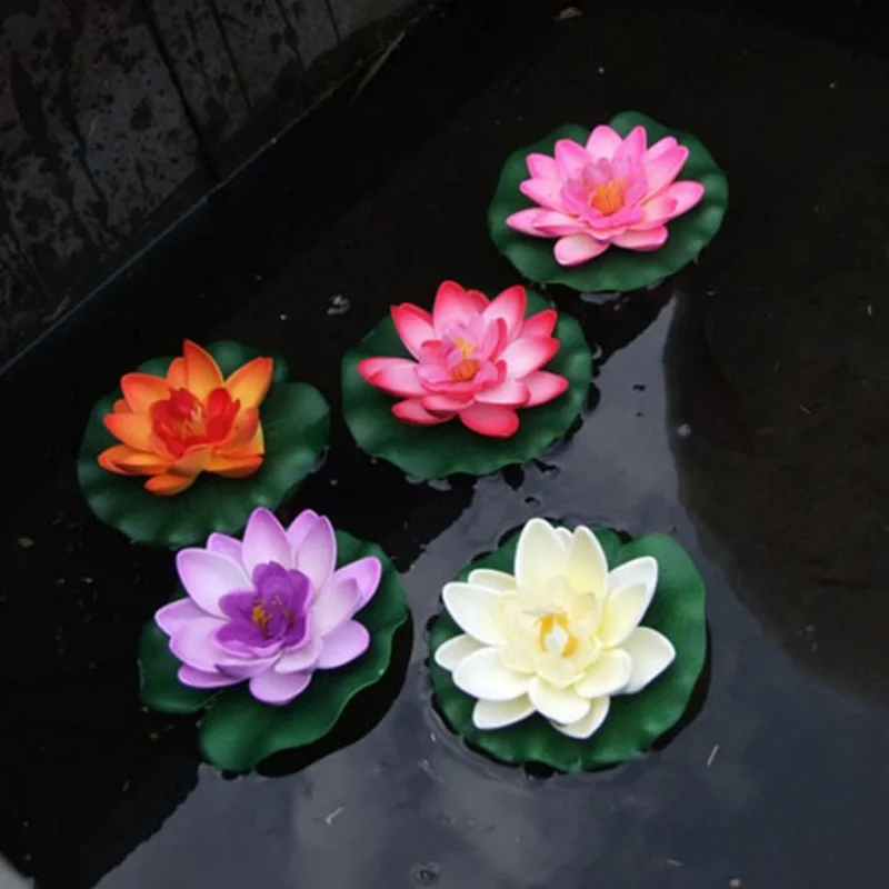 4pcs 10cm high quality floating artificial foam lotus aquarium fish tank pond lotus flower home decoration lily lotus
4pcs 10cm high quality floating artificial foam lotus aquarium fish tank pond lotus flower home decoration lily lotus
