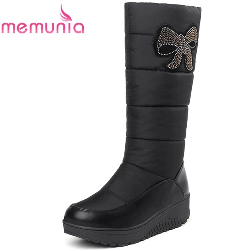 MEMUNIA Snow boots women platform shoes woman winter boots keep warm mid calf boots down PU leather rhinestone half boots
MEMUNIA Snow boots women platform shoes woman winter boots keep warm mid calf boots down PU leather rhinestone half boots