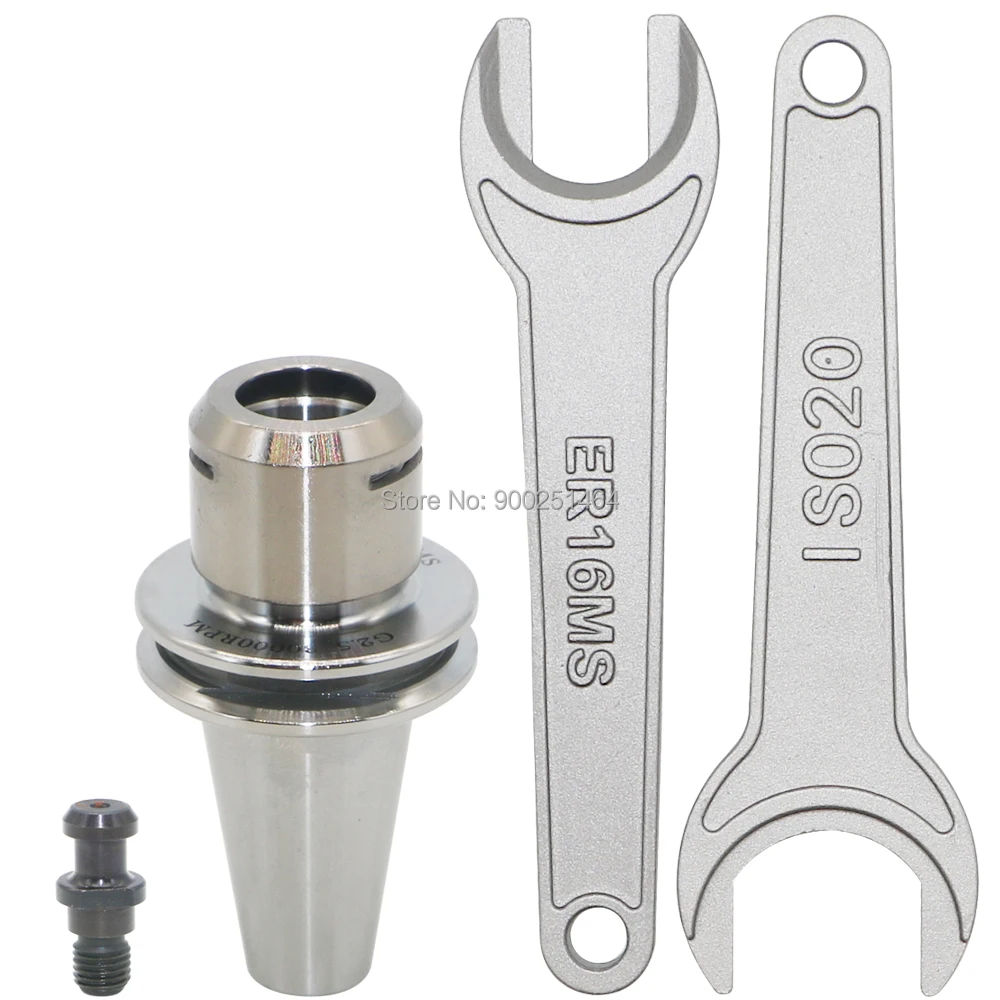 CNC держатель инструмента для гравировального станка, ISO20 ER16 035MS, с 2 гаечными ключи ISO20 и ER16MS, динамический баланс дизайн G2.5 30000 об/мин 
CNC держатель инструмента для гравировального станка, ISO20 ER16 035MS, с 2 гаечными ключи ISO20 и ER16MS, динамический баланс дизайн G2.5 30000 об/мин