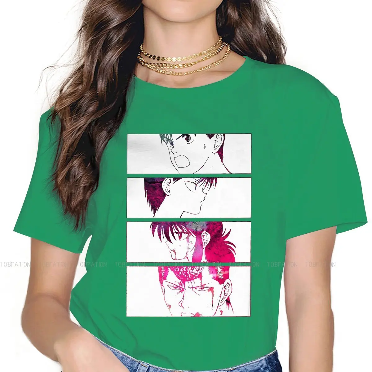 Новинка, футболки с принтом Yu Hakusho Yusuke Kuwabara Kurama Botan, женская футболка из чистого хлопка с графическим принтом, уличная одежда большого размер...
Новинка, футболки с принтом Yu Hakusho Yusuke Kuwabara Kurama Botan, женская футболка из чистого хлопка с графическим принтом, уличная одежда большого размер...