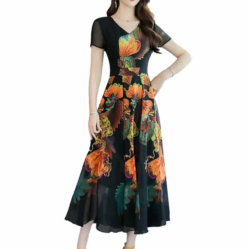 Trevor Womens Floral Print Short Sleeve Kaftan Dress Summer Casual Loose Long Dresses
Trevor Womens Floral Print Short Sleeve Kaftan Dress Summer Casual Loose Long Dresses