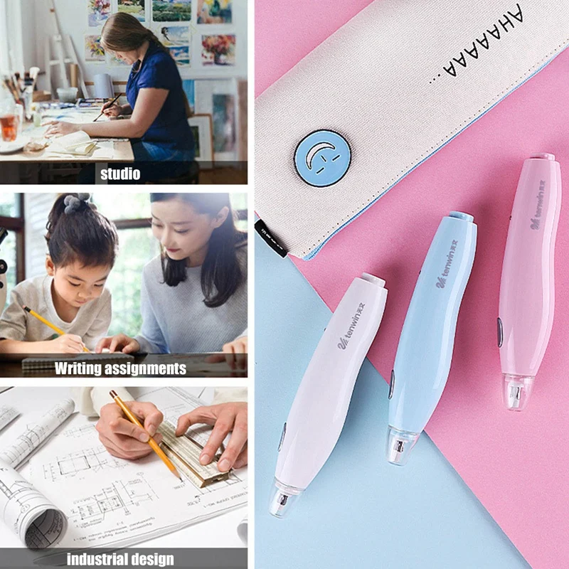 Sketch Painting Electric Eraser 4 Colors With 16 Erasers Can Be Inserted With Button Control Stationery Rechargeable As A Gift
Sketch Painting Electric Eraser 4 Colors With 16 Erasers Can Be Inserted With Button Control Stationery Rechargeable As A Gift