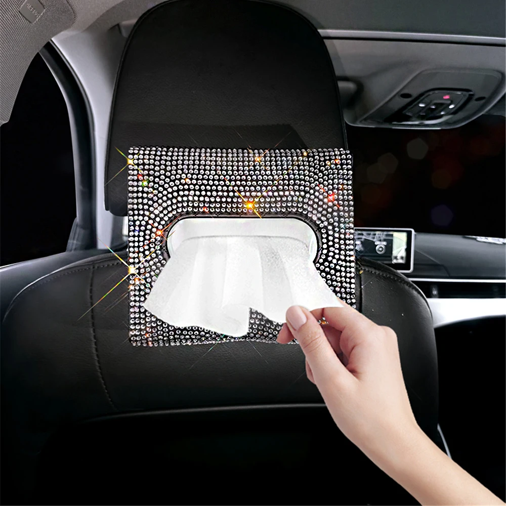 Car Tissue Box Rhinestone Crystal Auto Sparking Tissue Holder Block-type Hanging Multi-function Tissue Box Car Styling
Car Tissue Box Rhinestone Crystal Auto Sparking Tissue Holder Block-type Hanging Multi-function Tissue Box Car Styling
